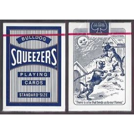 Bulldog Squeezers Blue Deck Playing Cards