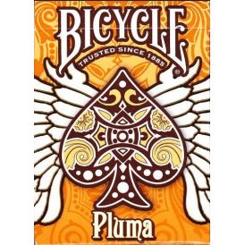 Bicycle Pluma Orange Deck Playing Cards