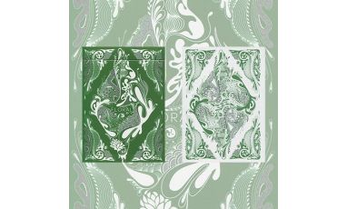 Floral Green Deck Playing Cards