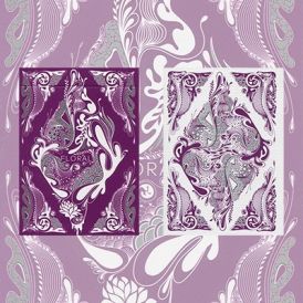 Floral Purple Deck Playing Cards﻿