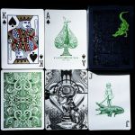 Gatorbacks Metallic Green Cartes Deck Playing Cards