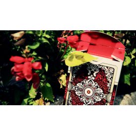 Unbranded White Ornate Scarlet Cartes Deck Playing Cards