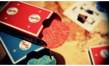 Sky Island Red Deck Playing Cards﻿