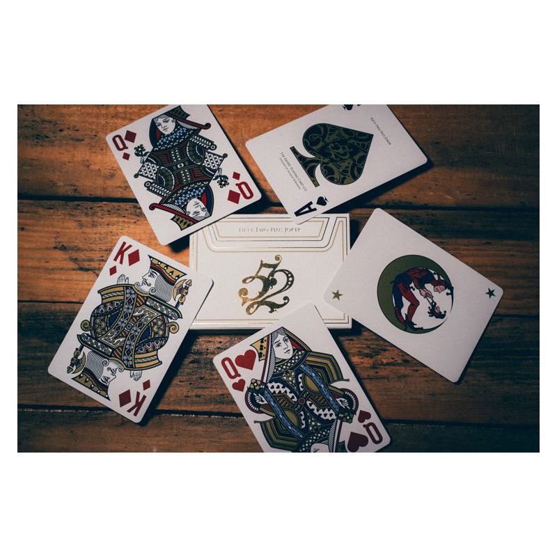 52 Plus Joker Gold Cartes Deck Playing Cards - Cartes Magie
