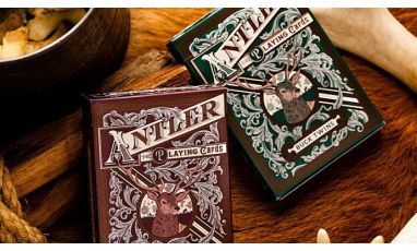 Antler Hunter Green Deck Playing Cards﻿