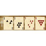 Midnight BOWL-A-RAMA Bowlarama Red Deck Playing Cards﻿