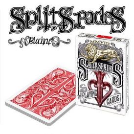Split Spades Lions Red 1st Edition Playing Cards