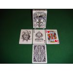 Split Spades Lions Black 1st Edition Playing Cards