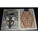 Split Spades Lions Sepia 1st Edition Playing Cards